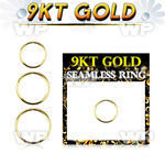 i93wbkk 9kt gold seamless ring 22g