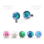 idop4s 4mm syntetic opal ball shaped dermal anchor top part