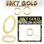 ii3wbkp 18kt gold seamless ring 20g
