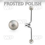 incfo5 steel industrial twister barbell w 5mmfrosted steel ball