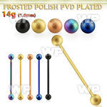 intfo5 anodized steel industrial barbell wmm frosted steel ball