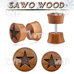 iplswf sawo wood fake plug wlaser edged star logo