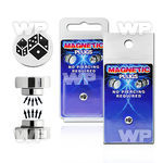 m2jme0 steel magnetic fake plup dices logo size 8mm belly piercing