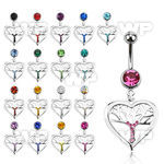 mcd751 steel belly banana w dangling tree of life symbol