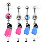 mcdbot steel belly banana w dangling painted small milk bottle