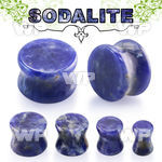 mi333 sodalite stone double flared plug