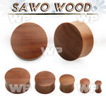 mo3 double flare sawo wood saddle plug ear lobe piercing