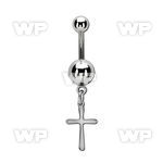 msd757 steel belly banana w plain steel balls w simple cross
