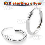 mx5b pair 925 silver hoop earrings