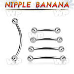 npbnb4 316l steel nipple banan) with two 4mm balls