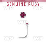 nspge5 925 silver nose stud w a ruby stone
