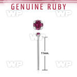 nypge5 925 silver bend it yourself nose stud w a ruby stone