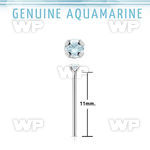 nypge8 925 silver bend it yourself nose stud w a aquamarine 