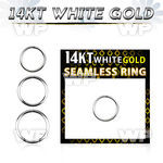 o3wbkp 14kt white gold seamless hoop ring 0 8mm helix piercing