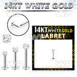 ob4g 14k white gold labret clear cz