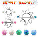opnp103 sun shaped nipple shield w 5mm synthetic opal balls