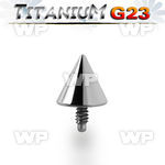 r76u0 4mm cone shaped g23 titanium dermal top for internally surface piercing