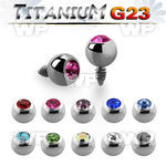 r7c4z 3mm press fit g23 titanium jewel ball shaped dermal top surface piercing