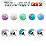 r7d5ms 5mm g23 titanium dermal top synthetic opal for internally surface piercing