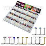 ra7u3z silver nose jewelry in twenty small containers of 52 unit nose piercing