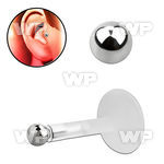 rai3ek bio flex tragus piercing 1 2mm silver 925 2mm ball tragus piercing