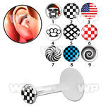 raibt bio flex tragus piercing 1 2mm 3mm flat push in silver tragus piercing