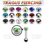 raiez surgical steel tragus piercing 1 2mm 3mm steel half ball tragus piercing
