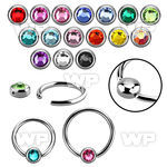 rccr4 steel ball closure ring w a 4mm rounded disk w crystal