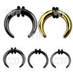 rm3m ion plated surgical steel septum pincher o ring ear lobe piercing