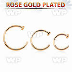 rscln20 rose gold plated silver fake nose clip