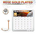 rsnwbxc box rose gold plated silver nose screws w 1.5mm crystals