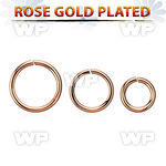 rssel16 rose gold plasted 925 silver seamless ring (1.2mm)