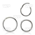 segh18 high polished 316l steel hinged segment ring, 18g (1mm)