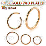 seghtt18 rose gold pvd plated steel hinged segment ring, 1mm