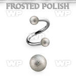 spefo5 steel spiral w two 5mm frosted steel balls