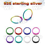 u3pe4b color plated silver 925 endless nose ring an outer diam nose piercing
