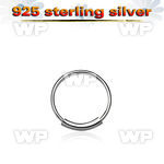 u3pe silver 925 endless nose ring an outer diameter of 8mm nose piercing