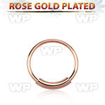 u3pea3 silver 925 endless nose ring real rose gold plated 0 6mm nose piercing