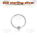 u3py silver 925 nose ring ball 0 6mm an outer diameter of nose piercing