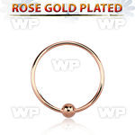 u3pya3 silver 925 nose ring ball rose gold plated 22g 0 6mm nose piercing