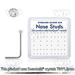 u3y6f3o 925 silver nose pins swarovski