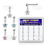 u413ey box w silver 925 nose bone ball shaped top 1 5mm dangl nose piercing