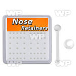 u4ar4f box of 0 6mm flexi acrylic nose bone piercing retainers nose piercing