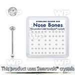 u4e06f3o 925 silver nose pins swarovski