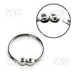 ua3zz silver 925 nose ring 2mm double ball 0 6mm an outer nose piercing