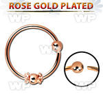 uaeea3 real rose gold plated silver 925 nose ring balinese wir nose piercing