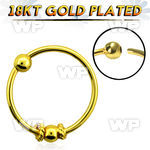 uaeeai 18k gold plated silver 925 nose ring balinese wire desi nose piercing
