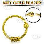 uakeai 18k gold plated silver 925 nose ring twisted wire desig nose piercing