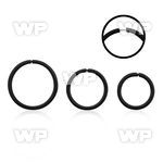 uaze4b black plated silver 925 seamless nose ring 1mm an outer nose piercing