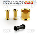 udtpg pvd plated titanium g23 double flare flesh tunnel